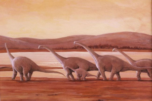 Ящірка з alamo або alamosaur Ящірка з alamo або alamosaur